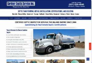 Gardner Septic - Since 2006, Gardner Septic Service has provided exceptional septic system services at affordable prices throughout the Inland Empire. We are a licensed C-42 sanitation systems contractor with over 20 years of experience in septic tank installation, septic tank pumping/cleaning, septic system repair, septic inspections and certifications, septic tank locating, and more.
