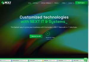 Next IT and Systems - Next IT and Systems is one of the top leading software development company in UAE. Web and mobile app development, advanced technology solutions such as AI, AR, VR, MR. More over we are into consultancy and robotics.