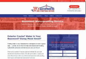 Screenshot of Basement Waterproofing in Toronto