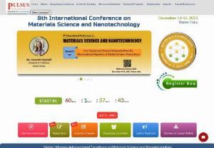 7th International Webinar on Materials Science and Nanotechnology - We are delighted to invite you all to the 