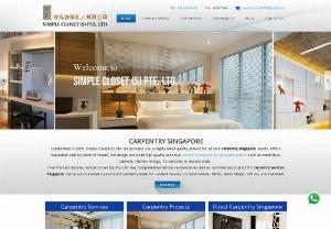 Simple Closet provide direct Carpentry Singapore - Looking for carpentry services in Singapore for your new flat or office? Simple Closet assures high quality carpentry works for small to large requirements.
