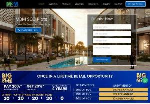 M3M SCO Plots Sector 114 Gurgaon - M3M 114 Market is commercial plot project having SCO (Shop cum Office) spreads across on 8.526 acres and consists of 5 blocks. M3M SCO Plots Sector 114 Gurgaon New Commercial Offers impressive attractive dining restaurants caf�s, Lounge bars, bistros, pubs, bakeries, and brassieres, to hang out Fast food outlets for those on the go Open-air, Al fresco dining and restaurants with outdoor seating.