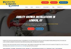 Shower Installation Laurel County | Kentucky Climate Control - Improve the look and functionality of your bathroom with a new shower installation. Contact Kentucky Climate Control today to request an estimate in London, KY.