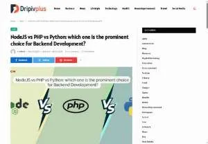 Screenshot of NodeJS vs PHP vs Python for Backend Development