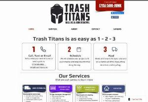 Trash Titans - Trash Titans is a hard working, determined husband and wife team passion for small business entrepreneurship and building up our community. We reside just outside of Wausau, WI and work throughout all surrounding central Wisconsin neighborhoods.