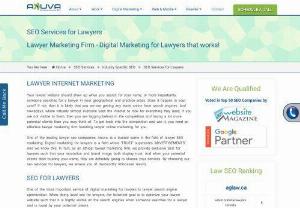 SEO for Lawyers | Lawyer Marketing Firm | Digital Marketing for Lawyers - One of the most important service of Digital Marketing for Lawyers is Lawyer Search Engine Optimization. When doing local seo for lawyers, the foremost goal is to optimize your lawyer website such that it is highly visible on the search engines when someone searches for a lawyer and is loved by your potential clients.