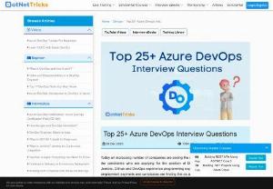 DevOps Interview Questions - if you are hoping to land on that DevOps position and need some assistance to prepare, then the DevOps interview question answer Pdf file prepared by experienced programming professionals would be the right choice for you to crack the interview.