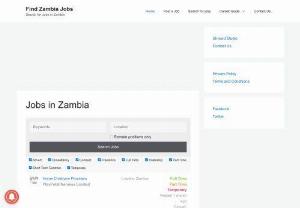 Find Zambia Jobs - Find Zambia Jobs is a job board and career guide website for jobs.