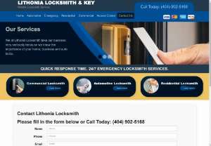 Lithonia Locksmith & Key - We offer 24/7 emergency assistance, so help is just a phone call away - no matter the time. Address:7023 Swift St, Lithonia, GA 30058 Phone:(404) 902-5168