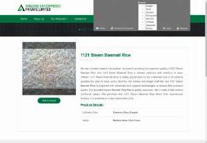 1121 Steam Basmati Rice Wholesaler in Hubballi - We are a trusted name in this market, involved in providing the supreme quality of 1121 Steam Basmati Rice. this 1121 Steam Basmati Rice is Yummy, delicious and nutritious in taste. Offered 1121 Steam Basmati Rice is widely appreciated by the customers due to its extreme qualities like easy to cook, purity, flavorful, rich aroma, and longer shelf life. Our 1121 Steam Basmati Rice is prepared with advanced and hygienic technologies to ensure their premium quality.
