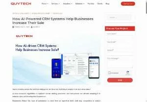 Screenshot of How AI-driven CRM Systems Help Businesses Increase Sale?