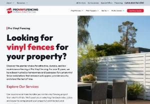 Pro Vinyl Fencing - ProVinylFencing is a leading full-service vinyl fencing and gazebo company. We have more than 25 years of experience specializing in a wide range of vinyl services. Throughout all these years, we have proved that we dominate this industry in Los Angeles and San Fernando Valley. We at Pro Vinyl Fencing are always eager to deliver the most spectacular experience for our customers. Whether you are trying to replace your old wood fences or build your dream home, Pro Vinyl Fencing is just a call...