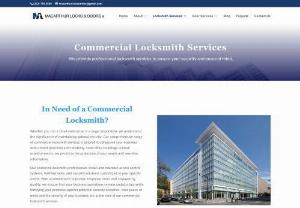 Commercial Locksmith Services In Washington DC - At MacArthur Locks and Doors we have a team of professionally qualified and efficient locksmith and door technicians that have an ample amount of experience, in handling various lock, door and key-related issues to commercial establishments. We provide a variety of standard locksmith and door services to our commercial clients. Our team of locksmiths are always ready to help out such clients in needs. Contact Us (202) 760-4589 or visit our company website for more details!