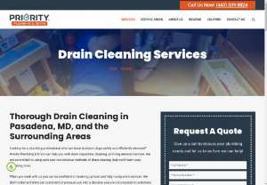 Drain and Toilet Clogs Services Glen Burnie, MD | Priority Plumbing & Drain - Looking for a plumbing professional who can have stubborn clogs safely and efficiently removed? Priority Plumbing & Drain can help you with drain cleaning and clog removal services. We are committed to using safe and non-abrasive methods of drain cleaning that won't harm your plumbing lines.