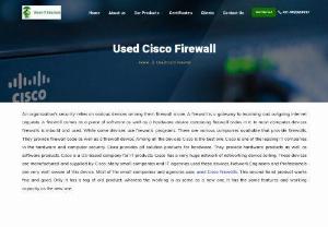 Used Cisco firewall - Used Cisco Firewalls are devices that are used as cisco firewall devices at a lower price. As Cisco is a firm that is famous for manufacturing powerful networking devices. They built their products with the latest trends and technology. Their products are durable and sustainable for a long period of time. That's the main reason behind selling it as a second-hand device product. We at Green IT Soluzione provide excellent quality used Cisco firewalls at an affordable rate in Mumbai.