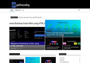 Free HTML and CSS JS Codes for Design and Build web sites. - getfreecoding is a Coding Learning Site where you can Find HTML & CSS, JS Coding Projects, and with their free Source Codes.