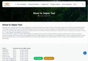 Screenshot of Alwar to Jaipur Taxi and Cab Service