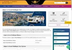 Screenshot of Jaipur to Sawai Madhopur Taxi Service
