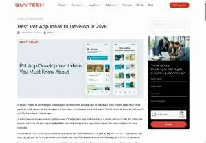 Screenshot of Pet App Development Ideas and Trends