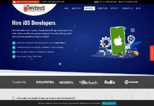 Hire Vetted Senior-Level iOS App Developers from Invedus Outsourcing - Outsource App development work iOS/Android App. SDK development. Hybrid app development with Invedus, To learn more, contact us or visit the website.