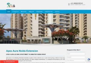 Apex Aura Noida Extension - 2/3 BHK Homes Greater Noida West - Apex Aura Noida Extension is an affordable residential society with world class specifications and highly designed architecture located at Sec-1 Greater Noida West.