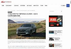 Screenshot of Best SUVs For Tall Drivers