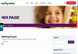 Screenshot of Spring Fields Nursery British Curriculum