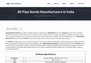 3D Pipe Bends Manufacturer - Sachiya Steel International is an industry-leading manufacturer and supplier of 3D Pipe Bend Pipe twists. 3D bends are pipe twists, the width of which is three times that of the outer thread. A wire can be twisted in multiple directions and angels. Nevertheless, the shape of an elbow varying from two degrees 90 degrees is some of the most normal and easy bends. Others are the U-bends which have a 180-degree curve. At Sachiya Steel International, we produce these 3D bends using the finest...