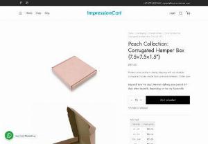 Peach Collection - Corrugated Hamper Boxes - Shop online Empty Hamper Boxes, Gift Packaging Box, Packaging Gift Boxes manufacturers, Box Suppliers & Box exporters in India.