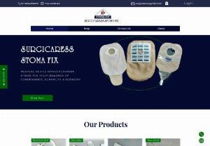 SURGICARESS - manufacturers of ostomy products in chennai,tamilnadu Ostomy bag, colostomy bag,urostomy bag,surgicaress,stoma fix,coloplast