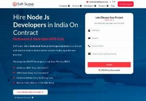 Hiring Node.js Developers Made Simple with Soft Suave - Design and develop feature-rich and advanced web-based applications using Soft Suave's Node.js developers.