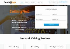 Get Network Cabling Installation Services In Canada - CablingHub Toronto provides structured network cabling installation services with certified data and fiber cabling technicians for Cat6a, Cat6, Cat5e, Voice, Phone, Paging, CCTV, and backbone Cabling across Canada. Being a headquarter based in Mississauga, the network cabling company is able to provide quick wiring solutions in Brampton, Richmond Hills, Vaughan, Etobicoke, and other areas across the GTA.