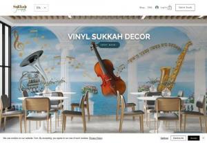 Sukkah Trends - With Sukkah Trends you will transform and redecorate your Sukkah with unique vinyl sukkah decor.