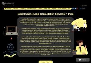 Online legal consultation Services in India feel free to ask our experts - Instant online legal consultation services in India at any time for any problem with affordable fees. We have expert lawyers in a different area. And you can speak with us in your comfortable language. And we will give a better solution for your problems. Feel free to contact us. We give the best service and you can relax normal and peaceful life.
