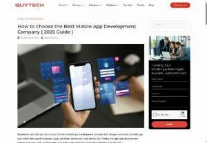 Screenshot of Choosing a Mobile App Development Company