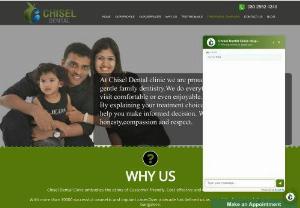 best dentist in bangalore - Chisel Dental Clinic in koramangala Bangalore provides good services advanced level treatment with best prices. Chisel Dental specialize in Smile Design & Makeovers.