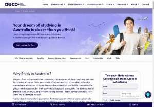 Study in Australia - Australian universities are rated amongst the best in the world, with 8 of them ranked in the Top 100. with a great education system in place, you can live, study and experience a culture with plenty of tourist attractions and well-equipped transportation facilities.