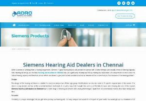 siemens hearing aid dealers in Chennai - Our siemens hearing aid dealers in Chennai are the best dealers in providing quality hearing devices. You can surely buy excellent devices. We have 1000+ satisfied customers. We have decades years of experience in providing excellent services for the clients. We have the latest hearing aids. Our audiologist in Chennai provides a friendly approach for each client, which gives them a comfort zone. We offer a wide range of devices and give proper guidance to the clients in choosing the right...
