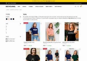 Buy Best Quality Tops Online in India - One of the best online shopping sites is providing you a tops online for girl in various colors like blue, white, mustard yellow, rose pink, etc. Which is starting at just Rs 349. So stop scrolling the website and enhance your lifestyle with Beyoung.