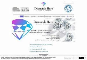 DIAMONDS HERO - Online store of Moissanite and personalized jewelry with Moissanites, all cuts and colors, all carats. Personalized jewelry based on customer requests.