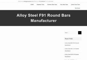 Alloy Steel F91 Round Bars Manufacturer - Sachiya Steel International is one of the Leading Manufacturer And Exporter of Alloy Steel F91 Round Bars, which has some great features to offer such as Corrosion resistance, Rugged design, Fine finish and more. Our experts monitor and make sure that these Alloy Steel F91 Square Bars are tested for its hardness and dimensional accuracy. The company is well known in the market for the manufacture, trade, supply and the export of a wide range of our Alloy Steel F91 Flat Bars that include flanges
