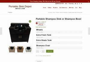 Portable Shampoo Sink or Shampoo Bowl | Salon Sink | Portable Sink Depot - Best Quality Portable Shampoo Sink or Shampoo bowl with hot and cold water with extra fresh and waste tanks available at Portable Sink Depot at cheap prices. Our shampoo sinks can easily be customized and accessorized to match the d�cor of your salon, spa, or office.