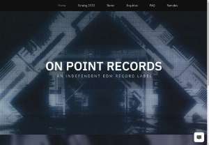 On Point Records - On Point Records is an independent record label that focusses on releasing mainly Bass House influenced music. Our vision is to connect artists to a wider audience to grow their brand and to put out quality music for people to enjoy.