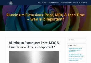 Aluminium Extrusions: Price, MOQ & Lead Time - Why is it Important? - Here, at KMC Aluminium, our objective is to reach you as quickly as possible with your personalized aluminium extrusions in order to be the best aluminium fabricators in Chennai. We provide some of the shortest lead times vis-�-vis competition in the sector, thanks to the development of streamlined production processes. We work with you to arrive at a time that is tailored to your requirements.
