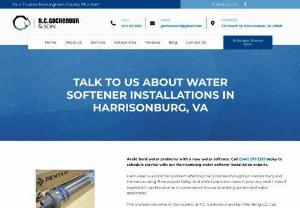 Water Softeners Harrisonburg - Avoid hard water problems with a new water softener. Call (540) 271-3393 today to schedule service with our Harrisonburg water softener installation experts.