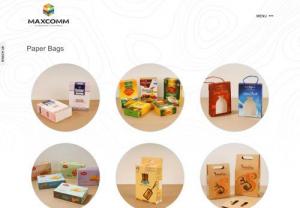 Paper Bags Manufacturers in Delhi - Maxcomm - Maxcomm is fully customized paper bags manufacturer Company in Delhi that designs different types of paper bags in different looks.