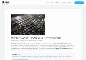 Nickel Alloy 201 Round Bars Manufacturer in India - Sachiya Steel International is one of the Leading Manufacturer And Exporter of quality Nickel Alloy 201 Round Bars, which usually takes a long time for nickel to be removed from air.
