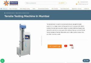 Best Tensile Testing Machine Manufacturer in India - If you are looking to Tensile Testing Machine Manufacturers Company, then you have come at the right place. PRESTO is a one of the best manufacturers and supplier of Tensile Strength Tester.
Contact our expert for more information about Buy Tensile Tester Machine online from www.prestogroup.com.