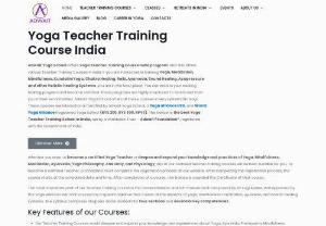 Yoga Teacher Training Course India - Adwait Yoga School is one of India's best Yoga School, which offers Yoga Teacher Training Courses certified by Yoga Alliance USA and World Yoga Alliance.