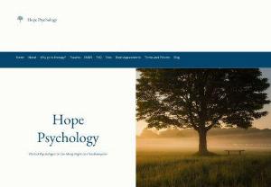 Hope Psychology - Dr Lara Akers-Douglas, Clinical Psychologist based on the Isle of Wight and Southampton